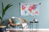 MuchoWow® Wandteppich Wandbehang Farben - Karte - Windrose Produktbild-Vorschau 6