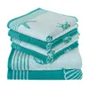 Dyckhoff Unisex Duschtuch Maritim Seashell XL - türkis - Produktbild-Vorschau 2