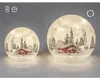 formano LED Deko-Kugel Winterhaus 15 cm Glas drehend Timer Produktbild-Vorschau 8