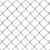 A close-up view of a black chain-link fence. Produktbild-Vorschau