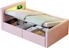 OKWISH Lit Coffre 90x200 cm - Lit Simple avec Rangement et Voir les images du produit 11