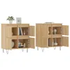 vidaXL Sideboards 2 pcs. chêne Sonoma bois composite Voir les images du produit 3