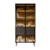 Vitrine LINEA LOFT mit LED-Beleuchtung, Eiche Dunin + Produktbild-Vorschau 3