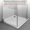 Aquamarin® Duschwanne - 90x90 cm, Superflach, Niedrig, Produktbild-Vorschau 3