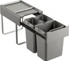 SVITA EMCombo40 Einbaumülleimer 40L (2x10L+20L) 3 Fächer Produktbild-Vorschau 1