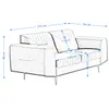 BEAUTYSOFA | Couchgarnitur VENEZIA Samtstoff Dunkelgrau – Produktbild-Vorschau 9