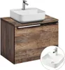 Badezimmermöbel Waschtisch-Unterschrank Set 60cm PUEBLA-56 Produktbild-Vorschau 1