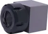 A close-up product shot of a black ER32 collet chuck with a square gray base. Náhled obrázku produktu
