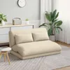 vidaXL Poltrona reclinabile in tessuto color crema Anteprima dell’immagine prodotto 2