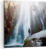 Bild auf Leinwand - Leinwandbild - Berg Wasserfall - Produktbild-Vorschau 1