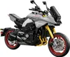 A close-up studio shot of a Lego model of a Suzuki Katana motorcycle. Voir les images du produit