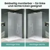 Mai & Mai 120x200cm Walk-In Dusche Duschwand für Dusche Produktbild-Vorschau 8