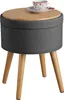 pouf Yara di tectake® con vano portaoggetti in look lino Anteprima dell’immagine prodotto 11