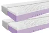 Two mattresses are stacked on top of each other against a white background. Produktbild-Vorschau