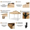 Diagram showing features of a pop-up canopy tent. Podgląd zdjęcia produktu