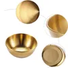 6 Mini-Dipschalen aus Edelstahl, gold, rund, 8 cm Productafbeelding-voorbeeld