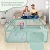 COSTWAY 200 x 180cm Laufstall baby faltbar, Laufgitter mit Produktbild-Vorschau 3