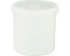 A white plastic container with a lid. Anteprima dell’immagine prodotto