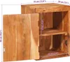 vidaXL Nachttisch Braun 35 x 33 x 48 cm Massivholz Akazie Produktbild-Vorschau 7