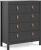 CALICOSY - Commode 5 tiroirs noir mat H98,9 cm - BARCELONE Voir les images du produit 7