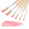 Holzschablone Pinsel Set Rundspitze Borste Haarpinsel Produktbild-Vorschau 11