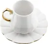 Elegantes 12-teiliges Mokkatassen-Set aus Porzellan - Weiß Produktbild-Vorschau 2