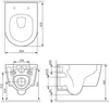 AM.PM Spülrandloses WC Toilette für Gäste-WC Hänge-WC Produktbild-Vorschau 10
