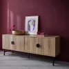 sweeek - TV-Möbel mit geriffeltem Holzdekor 160 cm - Produktbild-Vorschau 8