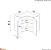 Eckhängeschrank Küche - 60 cm breit - Buche – Namu Produktbild-Vorschau 5