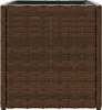 vidaXL květináč 2 ks Hnědý 36x30x32 cm Poly ratan Náhled obrázku produktu 7
