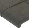vidaXL Kopfteil Dunkelgrau 200 x 5 x 118/128 cm Samt Produktbild-Vorschau 4