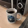 Polizeiauto mit Blaulicht Glitzer-Kaffeebecher Produktbild-Vorschau 5