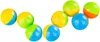 A collection of colorful toy balls arranged on a white background. Podgląd zdjęcia produktu