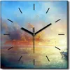Coloray Uhr auf Leinwand 30x30 cm Wand Uhr Dekoration Produktbild-Vorschau 1