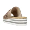 Rieker, muli con zeppa da donna, beige Anteprima dell’immagine prodotto 7