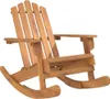 A wooden Adirondack rocking chair is shown against a white background. Náhľad obrázku produktu
