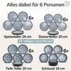 PURE LIVING Geschirrset Ibiza aus Steingut, 24-tlg., für 6 Produktbild-Vorschau 5
