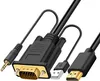 Câble REAGLE VGA vers HDMI 2M FULL HD D-SUB Adaptateur Voir les images du produit 1