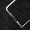 A close-up of a transparent plastic phone case corner. Produktbild-Vorschau