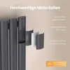 A close-up diagram illustrating the layered materials of a radiator, with text labels explaining each layer. Voir les images du produit