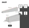 Dalsys Gefällekeil Dusche 98cm Links Silber 19mm Höhe - V2A Produktbild-Vorschau 2