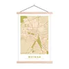 MuchoWow® Textilposter Weimar - Stadtplan - Vintage - Karte Produktbild-Vorschau 1