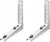 Two white metal brackets for mounting an air conditioner unit. Náhľad obrázku produktu