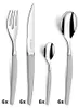 Lou Laguiole 24-częściowy zestaw sztućców Jet Satin Silver Podgląd zdjęcia produktu 3