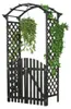 Arco di rose nero + porte Pergola Griglia di sostegno in Anteprima dell’immagine prodotto 1