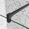 Schwarz Walkin Duschkabine 120x200cm + 30x200cm Flipper Produktbild-Vorschau 6