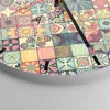 Wanduhr - Rund - Glasuhr - Blumen Mosaik - 30x30cm - Produktbild-Vorschau 5