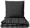 Renforce Bettwäsche Set 200x200 cm 100% Baumwolle Anthrazit Produktbild-Vorschau 1
