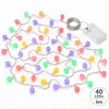 LED Lichterkette bunt 6m – 40 Kugeln, batteriebetrieben, Produktbild-Vorschau 1