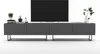 2 Stk TV-Schrank 2 x Enjoy TV Schwarze Metall Fußgestell Produktbild-Vorschau 3